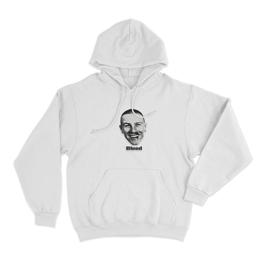 Malcolm Todd Bleed Unisex Hoodie White Malcolm Todd Bleed Unisex Hoodie White
