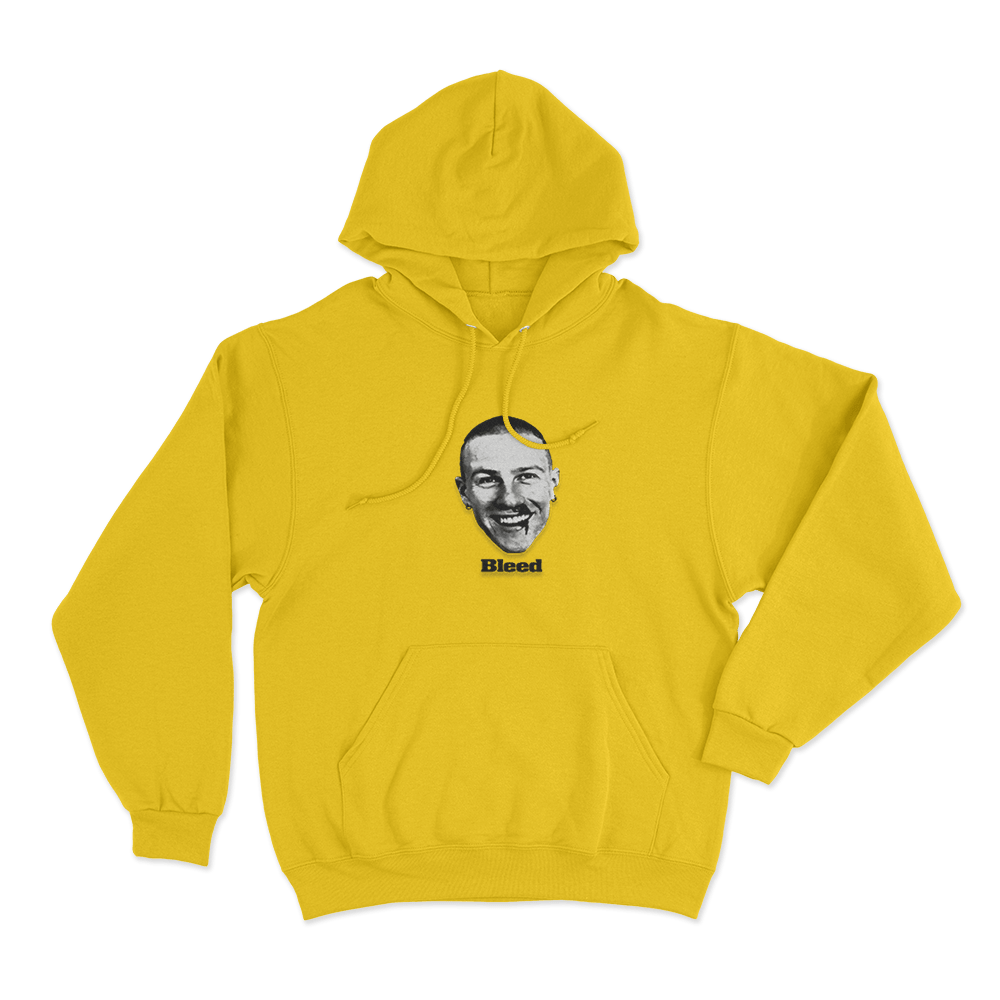 Malcolm Todd Bleed Unisex Hoodie Yellow Malcolm Todd Bleed Unisex Hoodie Yellow
