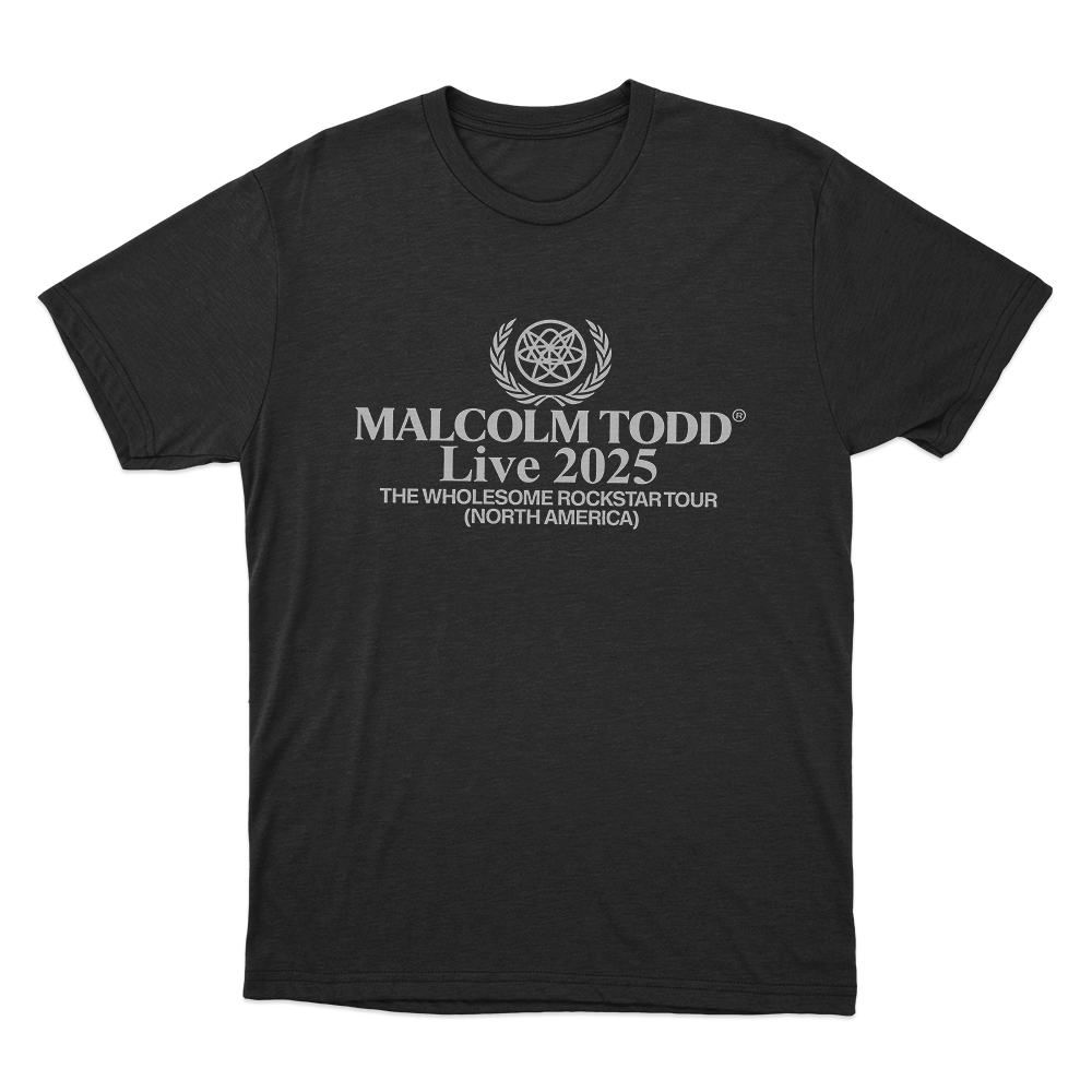 Malcolm Todd Live 2025 Unisex T Shirt Black Malcolm Todd Live 2025 Unisex T Shirt Black