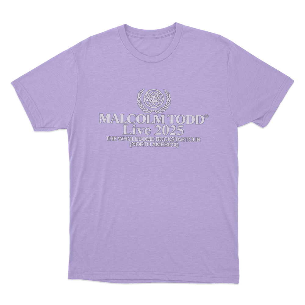 Malcolm Todd Live 2025 Unisex T Shirt Purple Malcolm Todd Live 2025 Unisex T Shirt Purple