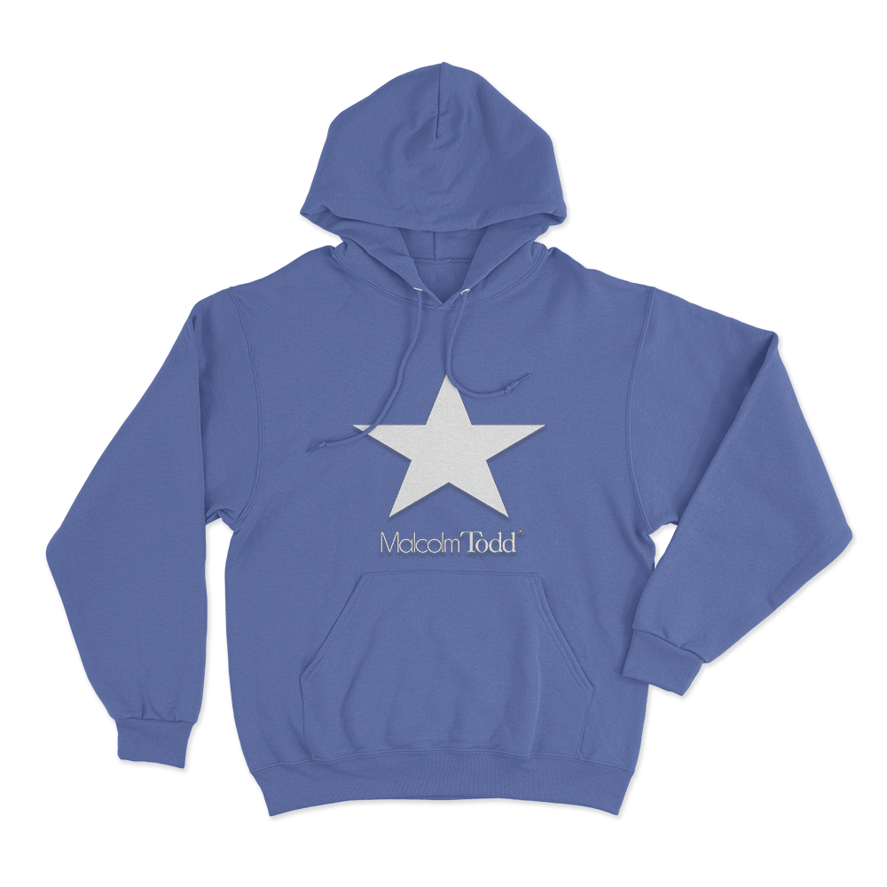 Malcolm Todd Star Unisex Hoodie Blue Malcolm Todd Star Unisex Hoodie Blue