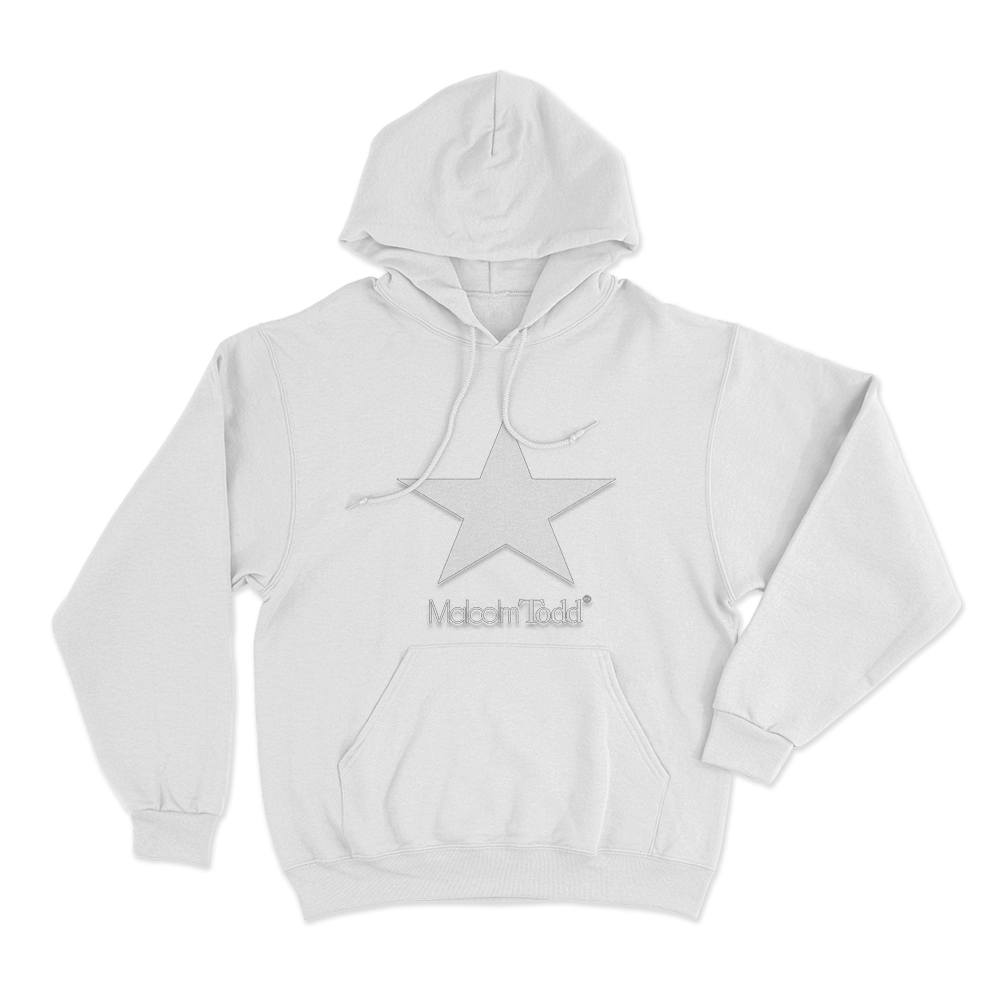 Malcolm Todd Star Unisex Hoodie White Malcolm Todd Star Unisex Hoodie White