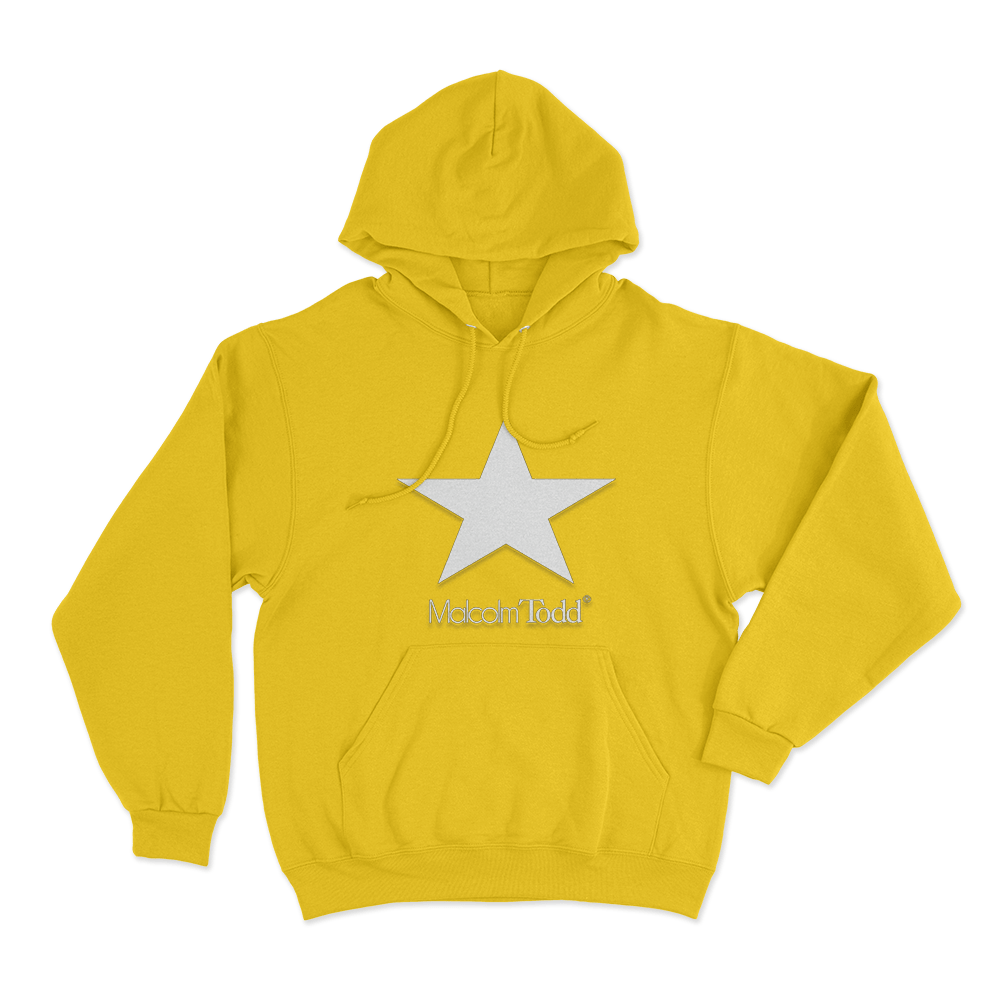 Malcolm Todd Star Unisex Hoodie Yellow Malcolm Todd Star Unisex Hoodie Yellow