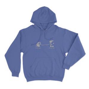 Malcolm Todd Teddy Bear Unisex Hoodie Blue