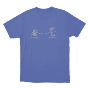 Malcolm Todd Teddy Bear Unisex T Shirt Blue